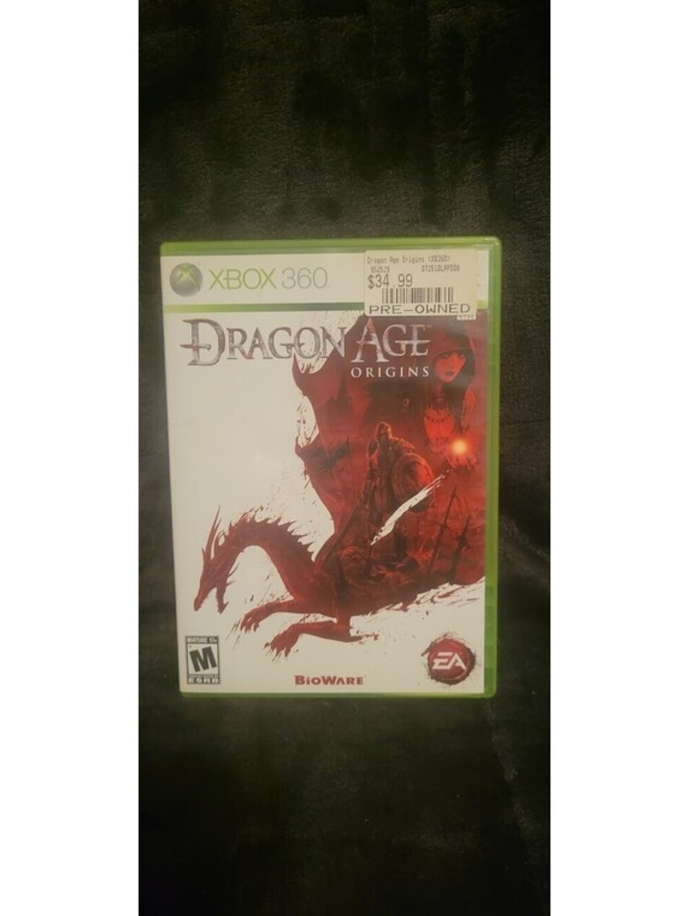 Dragon Age Origins Microsoft Xbox 360 2009 Fantasy Role Playing Video Game